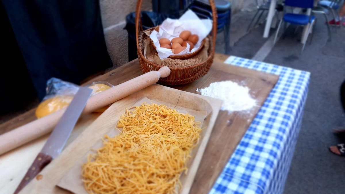 Homemade pasta and traditional local cuisine near the Bahá’í Study Center